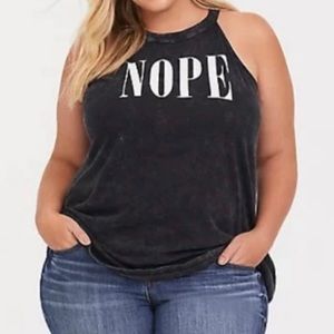 Torrid NOPE blouse sz 4 new without tags